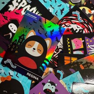 36 Halloween Squishmallow Trading Cards